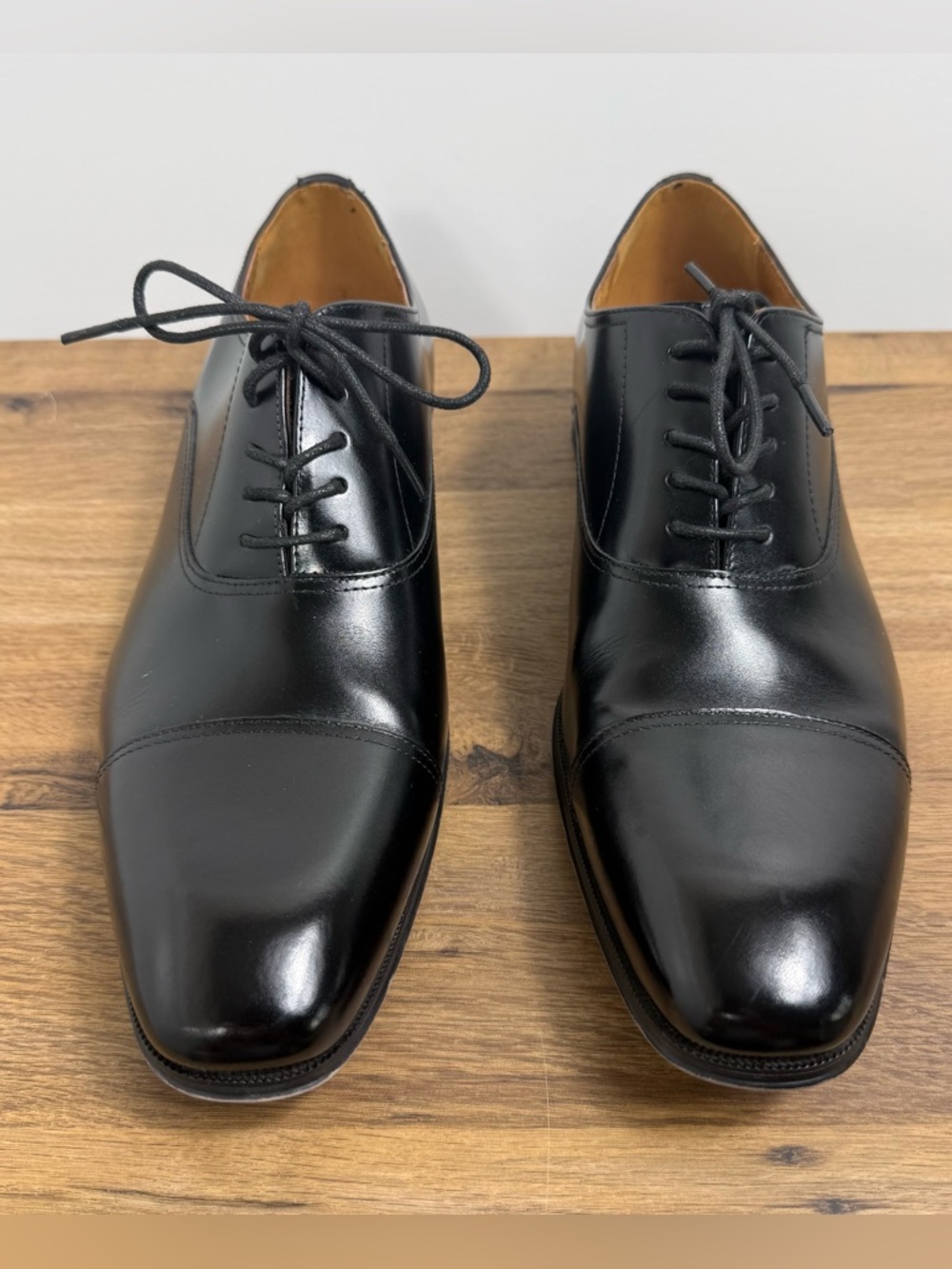 Florsheim Leather Corbetta Cap Toe Oxford Black Men’s Dress Shoes Size 11D